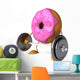 Pink Donut Fitness Wall Decal