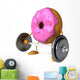 Pink Donut Fitness Wall Decal