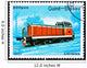 Train Stamp Red Railroad