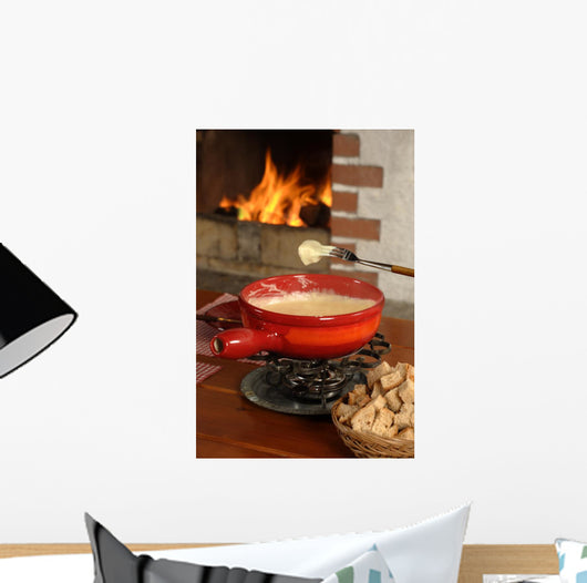 Swiss fondue dinner Wall Mural