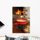 Swiss fondue dinner Wall Mural