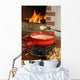 Swiss fondue dinner Wall Mural