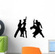 Silhouettes of dancing people Wall Decal