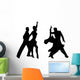 Silhouettes of dancing people Wall Decal