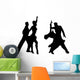 Silhouettes of dancing people Wall Decal
