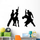Silhouettes of dancing people Wall Decal