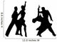 Silhouettes of dancing people Wall Decal