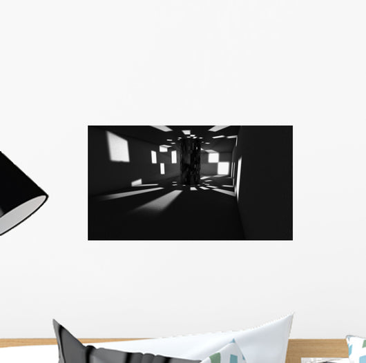 Dark Room Shadows Wall Mural