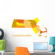 massachusetts vector map Wall Mural