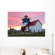 Grande Anse Lighthouse at sunset, New Brunswick Wall Mural