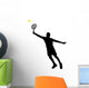 tennis player silhouettes Wall Decal