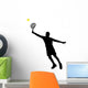 tennis player silhouettes Wall Decal