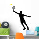 tennis player silhouettes Wall Decal