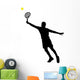 tennis player silhouettes Wall Decal