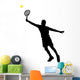 tennis player silhouettes Wall Decal