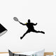 tennis player silhouettes Wall Decal
