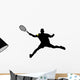 tennis player silhouettes Wall Decal