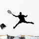 tennis player silhouettes Wall Decal