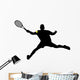 tennis player silhouettes Wall Decal