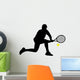 Tennis Player Silhouettes Wall Decal