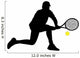 Tennis Player Silhouettes Wall Decal