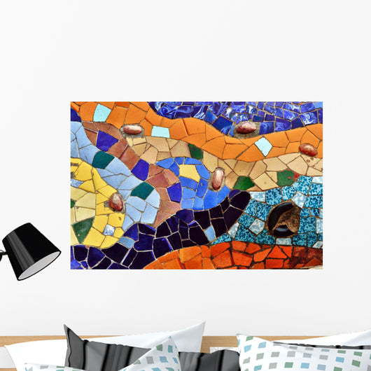Detail Mosaic Guell Park