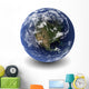 Rendering Earth with North Wall Decal