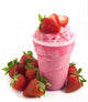 Strawberry smoothie on white background Wall Decal