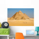 Camels Line Walk Pyramids All Wall Mural