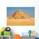Camels Line Walk Pyramids All Wall Mural