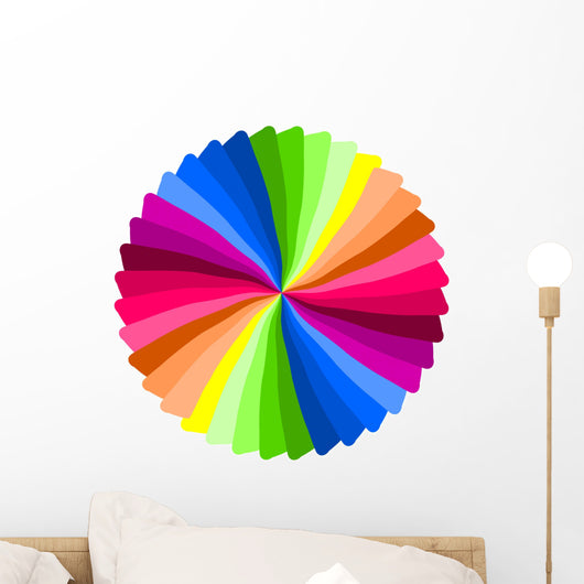 color spiral. Wall Decal