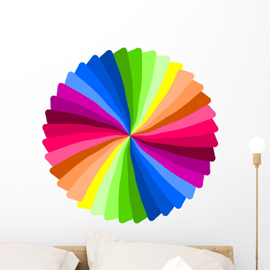 color spiral. Wall Decal