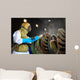 sandblast worker in the workshop Wall Mural