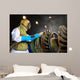 sandblast worker in the workshop Wall Mural