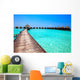 Maldives Villa on Piles on Water Wall Mural