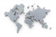 3d world map rendering Wall Decal