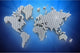 world map rendering Wall Mural