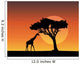 Africa Safari Silhouettes Giraffe