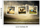 Photocards of football players on the outdoor field Wall Mural