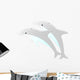 Two Dolphins Wall Mural