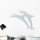 Two Dolphins Wall Mural