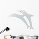Two Dolphins Wall Mural