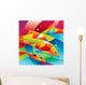 Abstract Colorful Fishes near