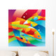 Abstract Colorful Fishes near