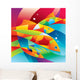 Abstract Colorful Fishes near