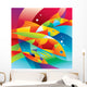 Abstract Colorful Fishes near