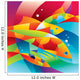 Abstract Colorful Fishes near
