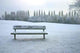 Bench Snow Park Wall Decal