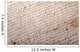 Ancient Stained French Manuscript Wall Mural