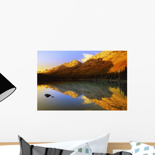 A Scenic Mountain Lake Wall Mural